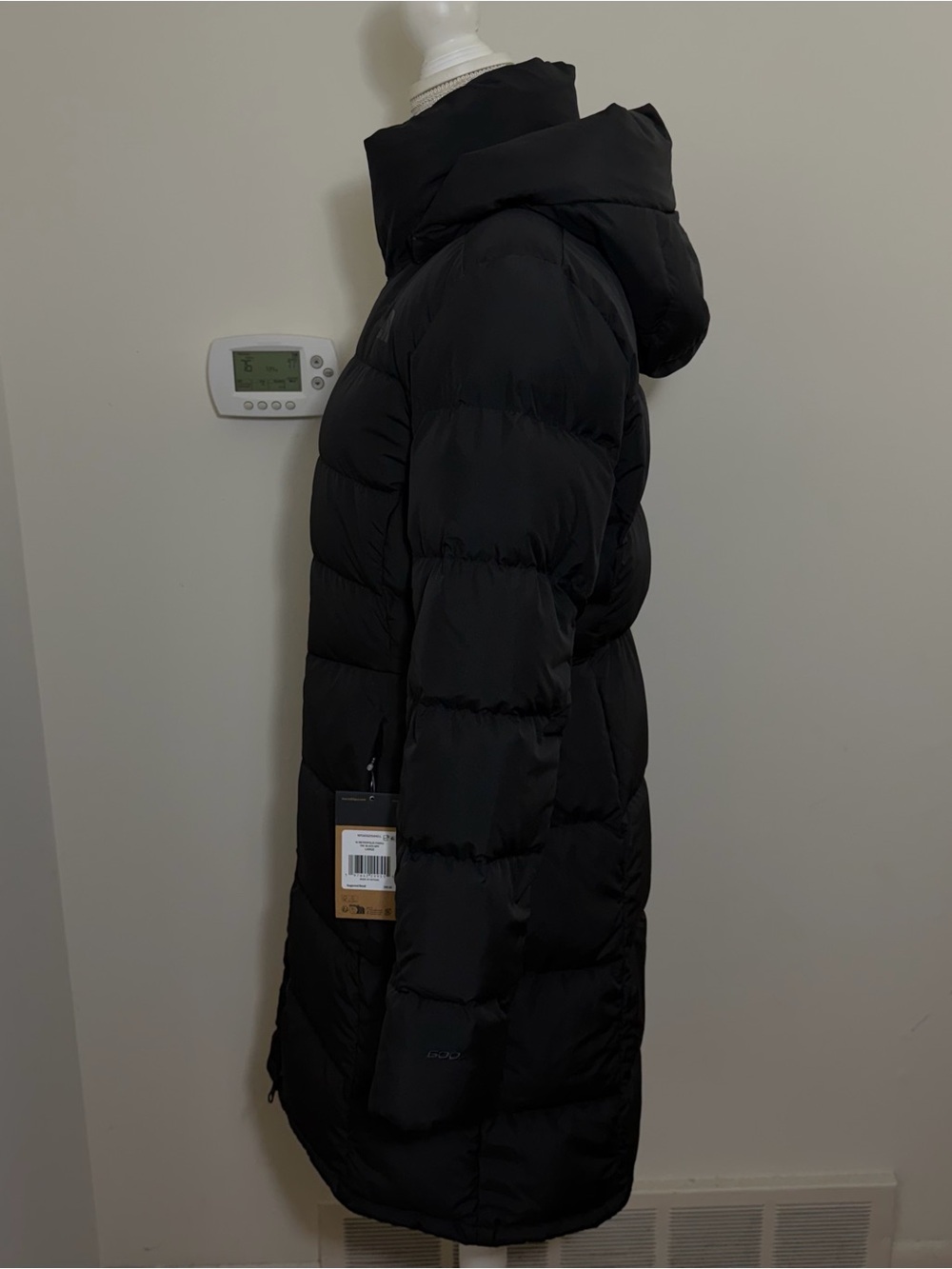 The North Face Women's Metropolis Parka Down Coat TNF Black Sz L - Picture 4 of 10